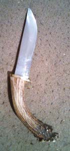 Antler knife